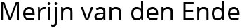 Merijn van den Ende